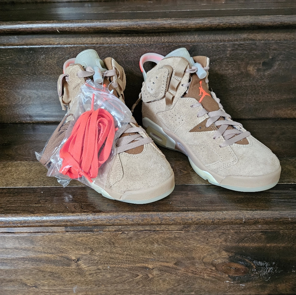 Jordan 6 Retro Travis Scott British Khaki Shoes DH0690-200
